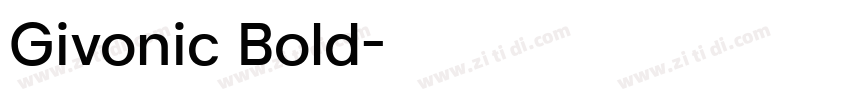 Givonic Bold字体转换